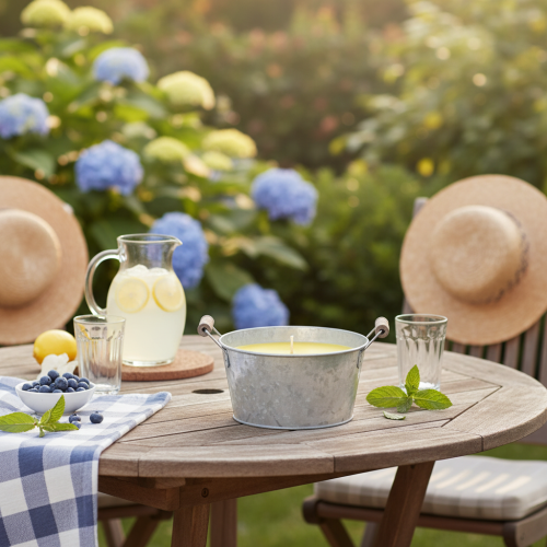 Artikel Citronella Kerze Outdoor im Eimer Stimmungsvolle Beleuchtung und Insektenabwehr 15cm