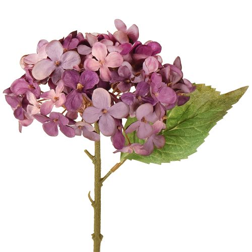 Artikel Hortensien künstlich Lila Kunstblumen Hydrangea 34cm 2St