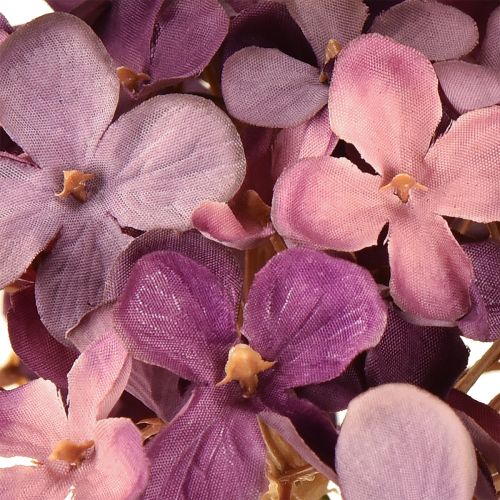 Artikel Hortensien künstlich Lila Kunstblumen Hydrangea 34cm 2St