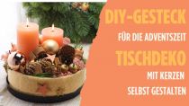 DIY-Gesteck für die Adventszeit