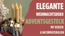 Weihnachtsdeko mit Kerzen