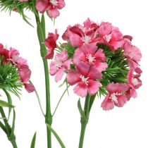 Artikel Künstliche Bartnelke Pink Kunstblumen Nelken 55cm Bund à 3St