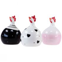 Artikel Deko Hühner Osterdeko Figuren Hahn 11,5cm 3St