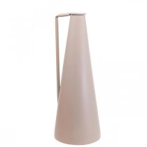 Artikel Deko Vase Metall Dekokanne Rosa konisch 15x14,5x38cm