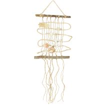 Artikel Fischernetz Jute mit Muscheln Maritime Wanddeko 25×55cm