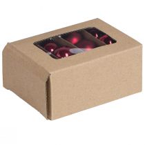 Artikel Glaskugeln Weihnachten in Bordeaux Mix Ø3cm 22 St