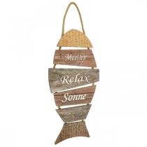 Artikel Maritime Wanddekoration Fisch aus Holz für Sommer und Urlaub