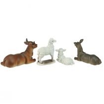 Artikel Krippenfiguren Tiere für Weihnachtskrippe Set 6-11cm 4 St
