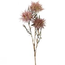 Artikel Künstliche Flockenblume Kunstblumen Herbst 3 Blüten Lila 48cm