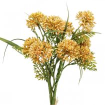 Artikel Kunstblumen Gelb Allium Deko Zierlauch 34cm 3St im Bund