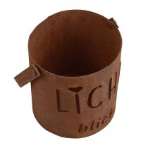 Artikel Laterne Metall Windlicht Edelrost Deko Lichtblick H22cm 2St