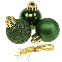 Artikel Christbaumschmuck Weihnachtskugel Grün 3cm 14St