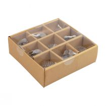 Artikel Weihnachtsschmuck Glas Deko Zwiebel Klar Raute Ø5,5cm 9 St