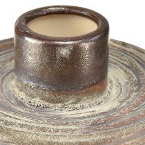 Artikel Deko Vase Keramik Keramikvase Braun Blaugrau 12x10,5cm 2St