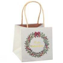 Artikel Geschenktüte mit Henkeln Geschenktasche Grau 12×12cm 8 St