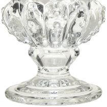 Artikel Vintage Glasvase im Pokal-Design – Klar, 16x20 cm – Elegante Tischdekoration