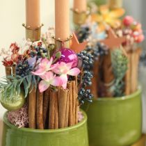 Artikel Kerzenhalter Krone Golden, Stabkerzenhalter Metall 4 St