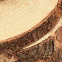 Artikel Mini Baumscheibe mit Rinde Natur Holz Deko Ø8-9cm 9St