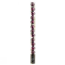 Artikel Mini Weihnachtskugeln Lila Kunststoff Ø3cm H3,5cm 14 St
