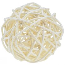 Artikel Rattanball gebleicht Tischdeko Rattan Creme Ø5cm 24St