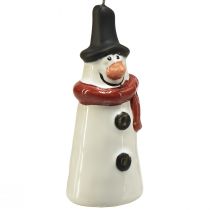 Artikel Fröhliche Schneemann-Hängedeko – Weiß mit rotem Schal und schwarzem Hut, 7.5 cm – Perfekt für festliche Weihnachtsbäume – 2 St