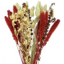 Artikel Trockenblumenstrauß Getreide Trockenstrauß Rot Gold 50cm