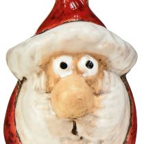 Artikel Keramik Weihnachtsmann Figur, Rot, 7cm – Festliche Weihnachtsdekoration – 6 St