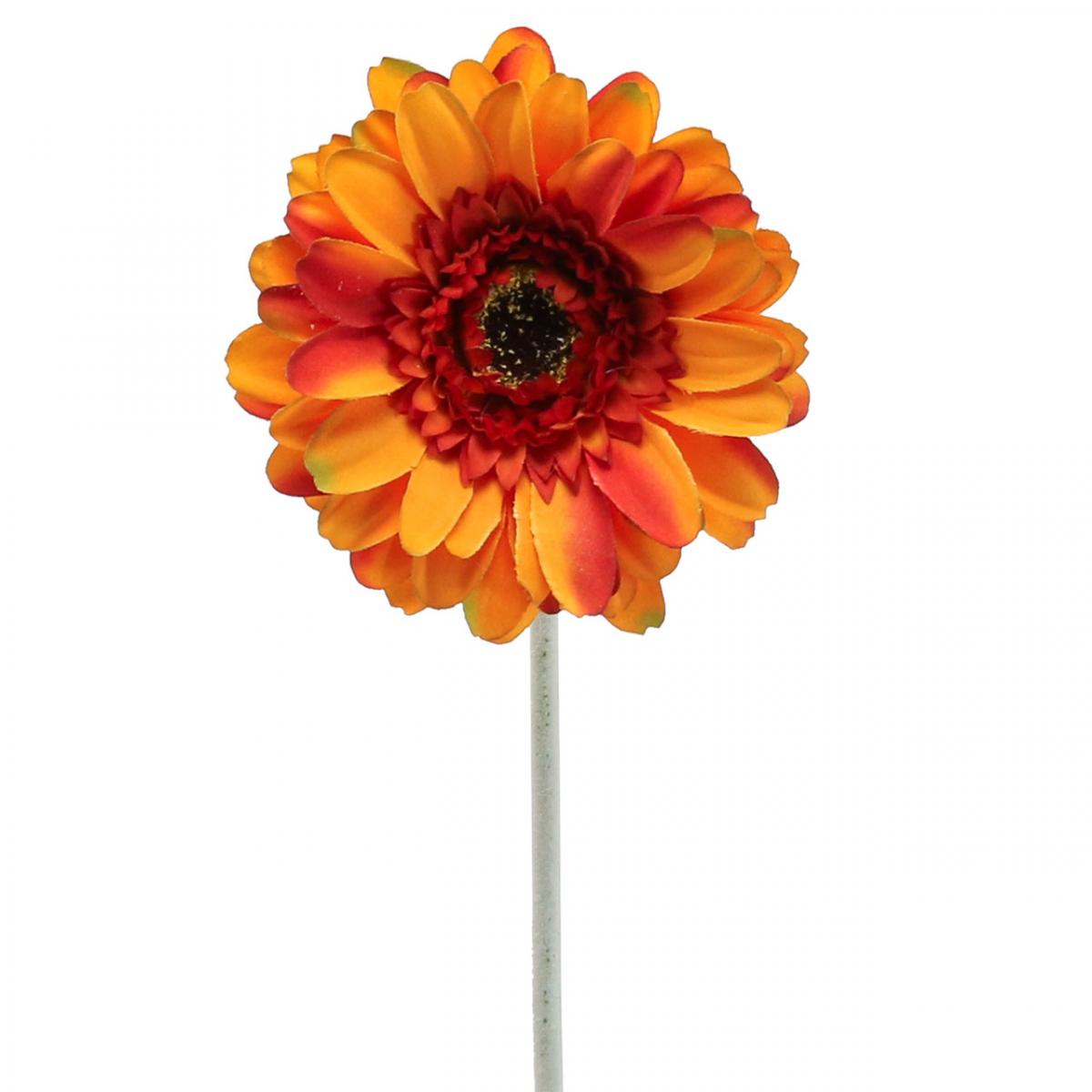 50cm-08150 Blume, Künstliche Orange Gerbera Ø11cm Kunstblume Floristik24.de