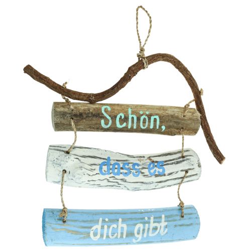 Artikel Treibholz Deko mit Schriftzug, Wandschmuck, maritime Hängedeko 43×41cm