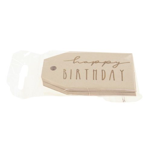 Artikel Geschenkanhänger bedruckt Papier Happy Birthday 4×7cm 24 St