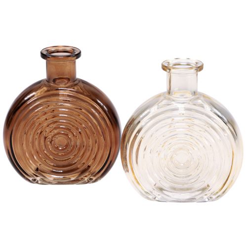 32 x Glasflasche mini H10,4cm Ø4,8cm 120ml Glas Flaschen Vase