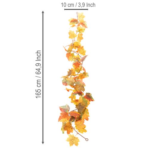 Artikel Ahorn Girlande künstlich Dekoration Herbst 165cm