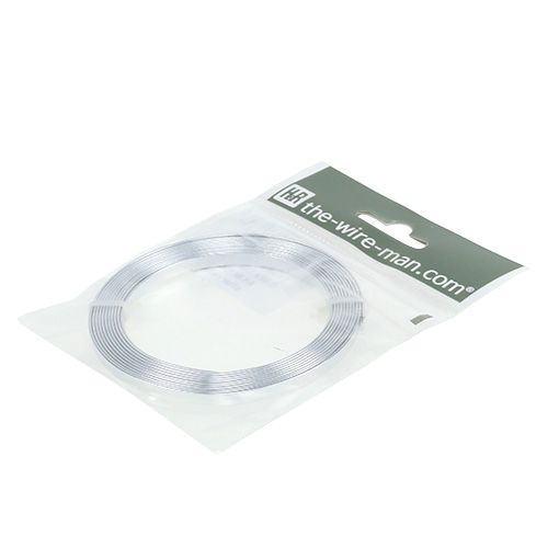 Artikel Aluminium Flachdraht Silber 5mm x 1mm 2,5m