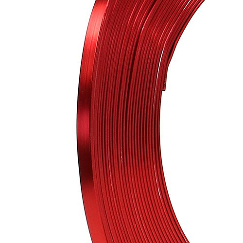 Aluminium Flachdraht Rot 5mm 10m