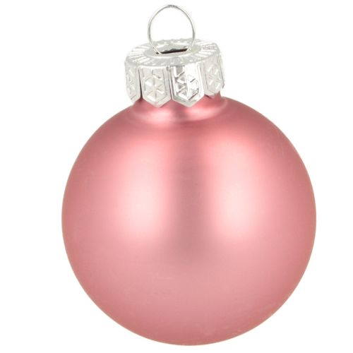 Artikel Baumschmuck Weihnachtskugeln Glas Rosa Grau Ø4cm 24 St