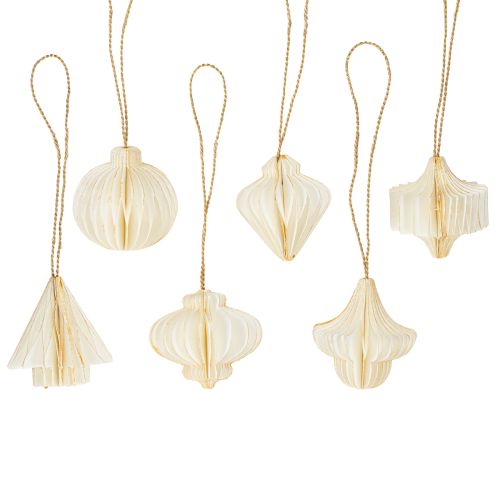 Artikel Eleganter Papierbaumschmuck Weihnachtsdeko Skandi-Look