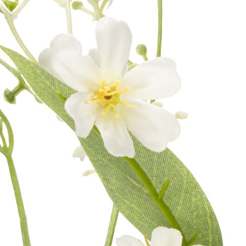 Artikel Dekorativer Apfelblütenzweig als Kunstblume für helle Wohnraumakzente creme 108cm 2St