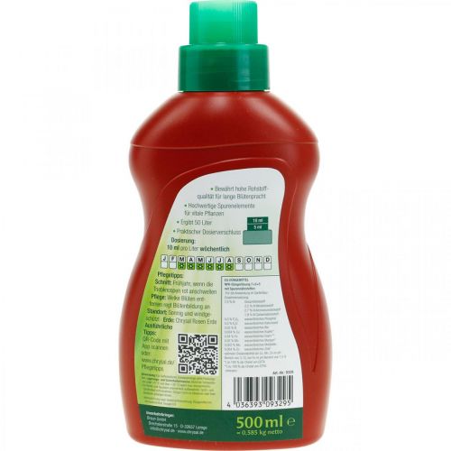 Artikel Chrysal Rosendünger Spezialdünger Rosen Flüssigdünger 500ml