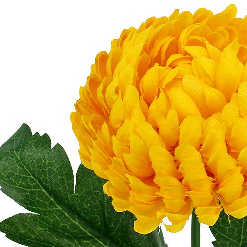 Artikel Chrysantheme Gelb Seidenblumen Ø7cm L18cm 4St