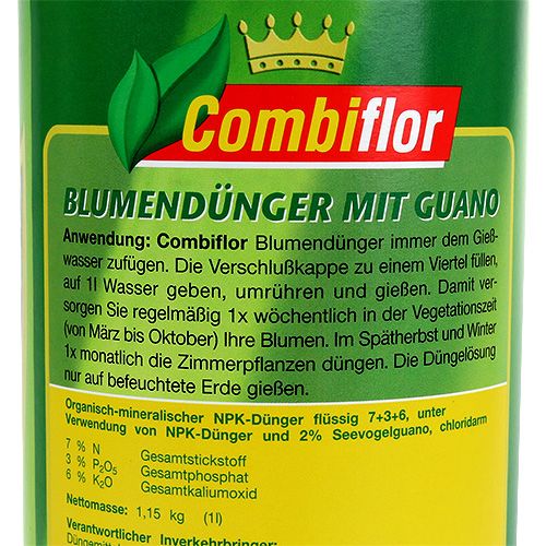 Artikel Combiflor Blumendünger mit Guano 1l