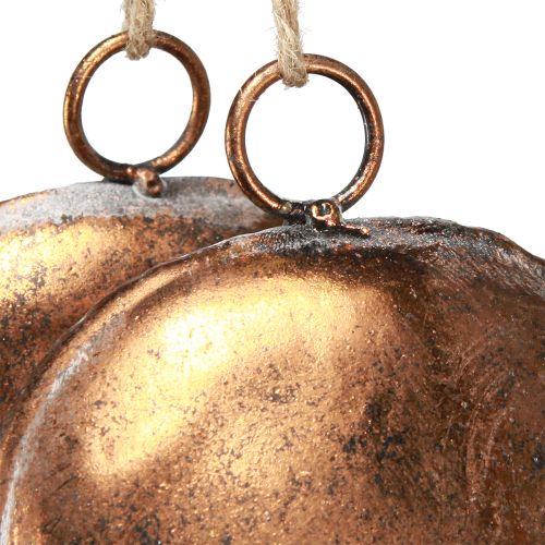 Artikel Deko Glocken im Ring Hängedeko Weihnachten Bronze Ø29cm