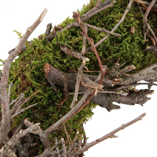 Artikel Deko Kranz Mooskranz mit Bonsai-Zweigen Natur Ø30cm