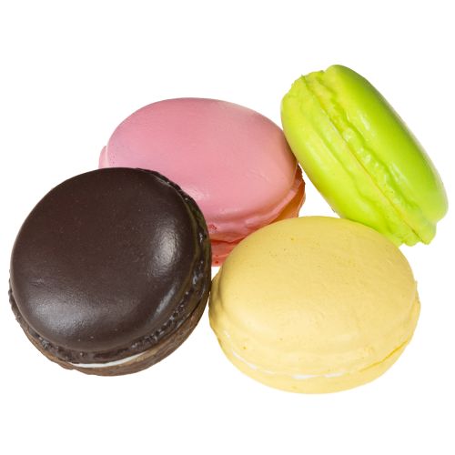 Artikel Deko Macaron Baisergebäck künstlich bunt 5cm 8St Makrone Patisserie Dekoration