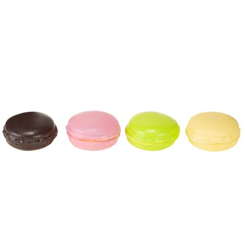 Artikel Deko Macaron Baisergebäck künstlich bunt 5cm 8St Makrone Patisserie Dekoration
