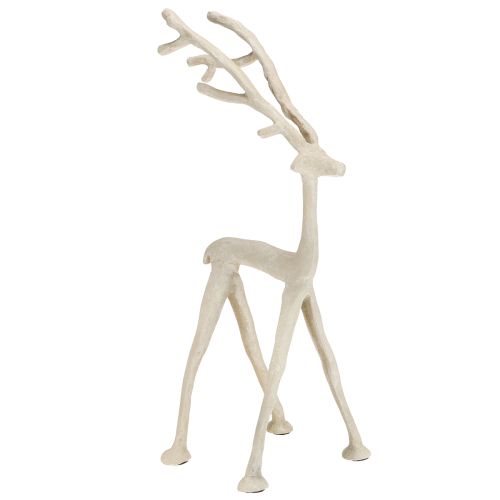 Artikel Deko Rentier Metall Figur Hirsch Grau Ton Optik H35cm