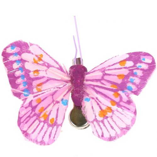 Bling Schmetterling Anhänger Lüftung Clipscrystal Butterfly Auto  Klimaanlage Steckdose Clip Bowknot Auto Bling Interieur Dekoration (pink)