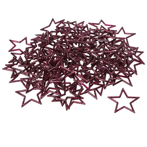 Artikel Deko Stern Berry Glitter Tischdeko Weihnachten 4,5cm 120 St