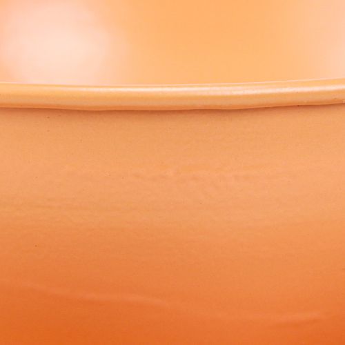 Artikel Deko Tasse Ø16cm H9cm mit Teller Metall Deko Orange 2St