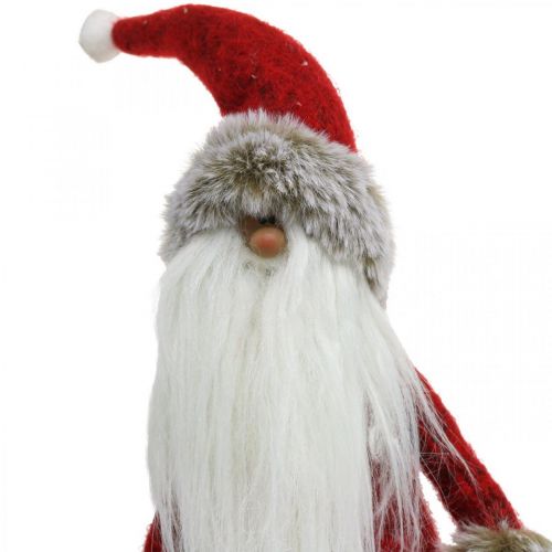 H41cm-06030 Weihnachtsmann Dekofigur Rot Deko Santa Claus stehend Floristik24.de