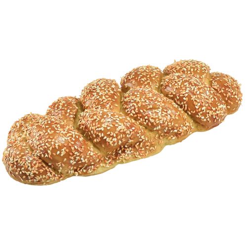 Floristik24 Deko Brot Hefezopf mit Sesam Lebensmittelattrappe 30cm